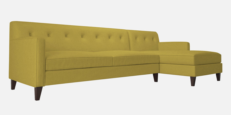 Miller Fabric Lhs Sectional Sofa 3 Lounger In Parrot Green Colour - Febonic Living