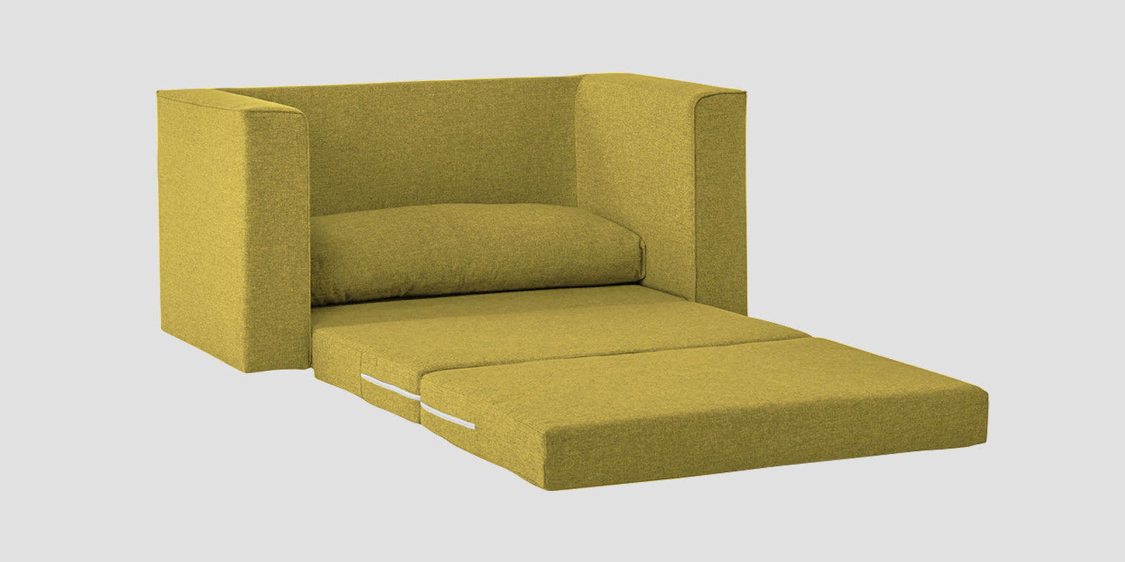 Kenia Fabric 2 Seater Foldable Sofa Cum Bed In Parrot Green Colour - Febonic Living
