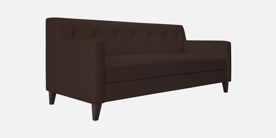 Miller Fabric 3 Seater Sofa In Coffee Brown Colour - Febonic Living