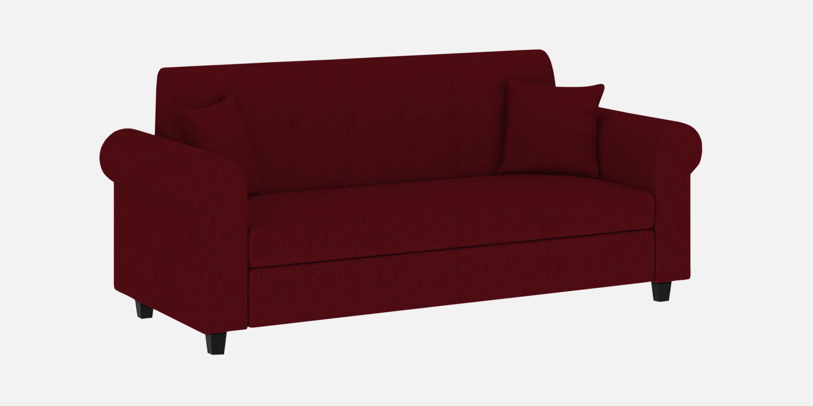 Derado Fabric 3 Seater Sofa in Ruby Red Colour