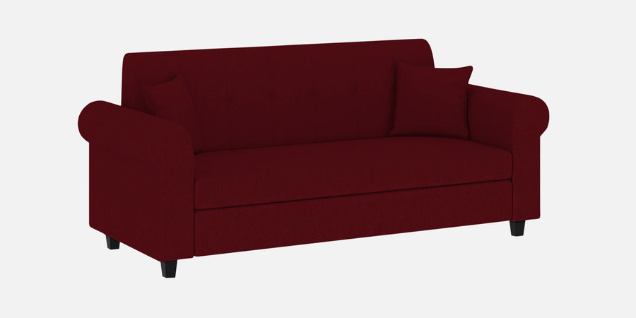 Derado Fabric 3 Seater Sofa In Ruby Red Colour - Febonic Living