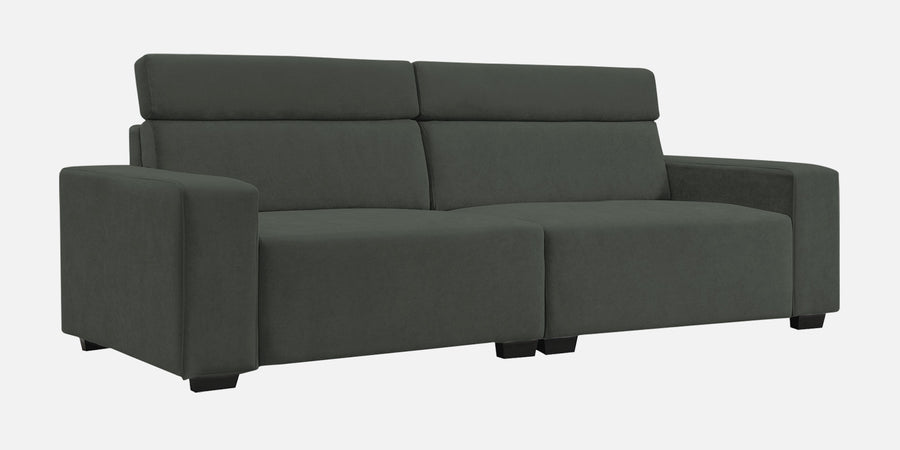 Hiro Fabric 3 Seater Sofa In I Land Green Colour - Febonic Living