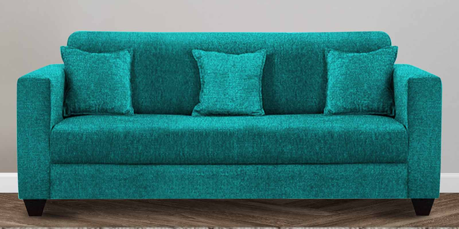Nebula Fabric 3 Seater Sofa in Sea Green Colour