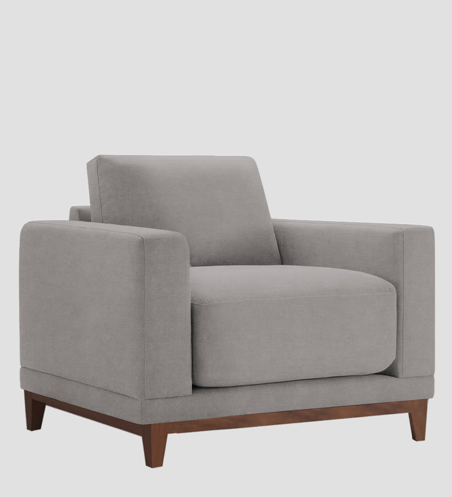 Esha Fabric 1 Seater Sofa In Silver Grey Colour - Febonic Living