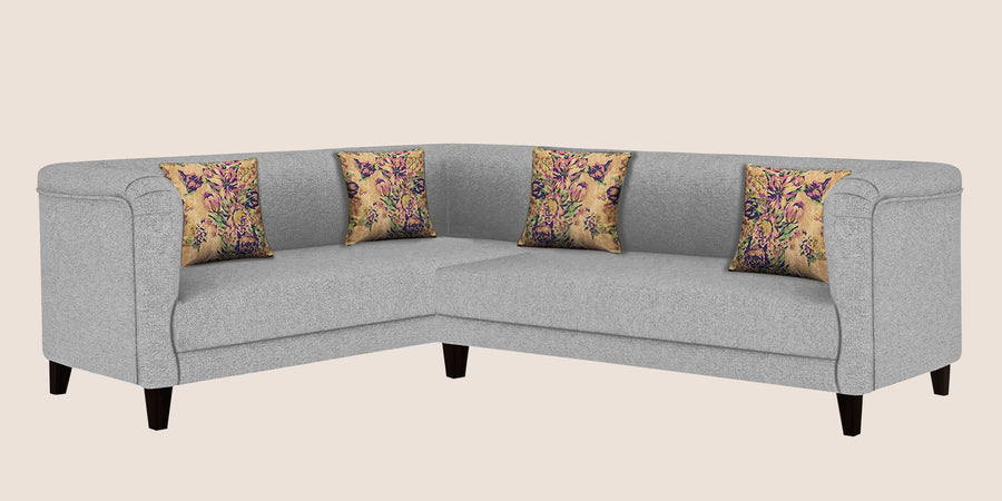 Niki Fabric Corner Sofa In Lit Grey Colour - Febonic Living