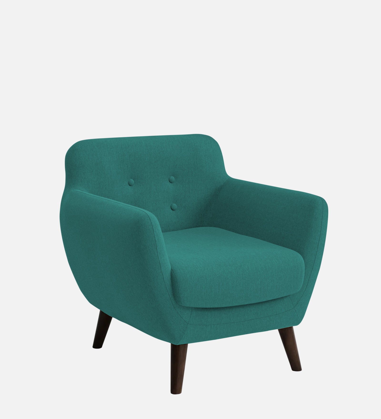 Goofy Fabric 1 Seater Sofa in Sea Green Colour