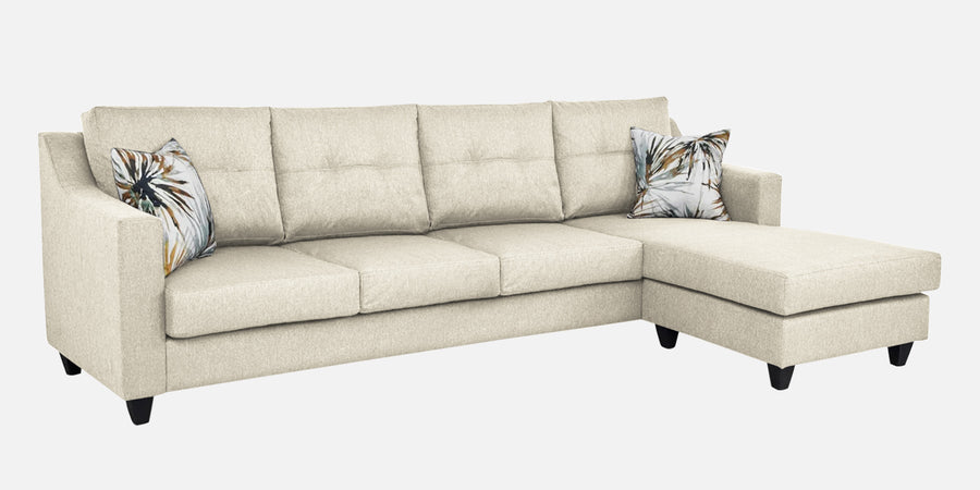 Welly Fabric Lhs Sectional Sofa 3 Lounger In Ivory Cream Colour - Febonic Living