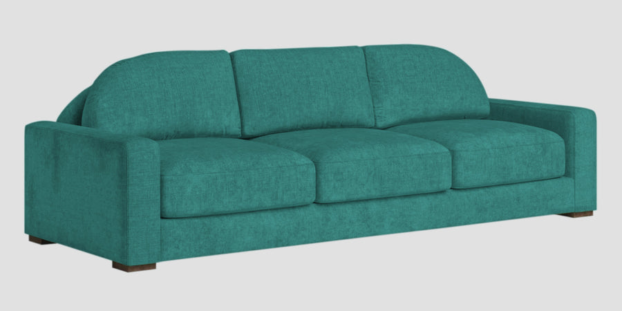 Dara Fabric 3 Seater Sofa In Sea Green Colour - Febonic Living