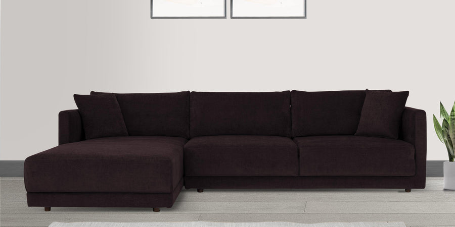 Northern Fabric Rhs Sectional Sofa 3 Lounger In Cara Brown Colour - Febonic Living