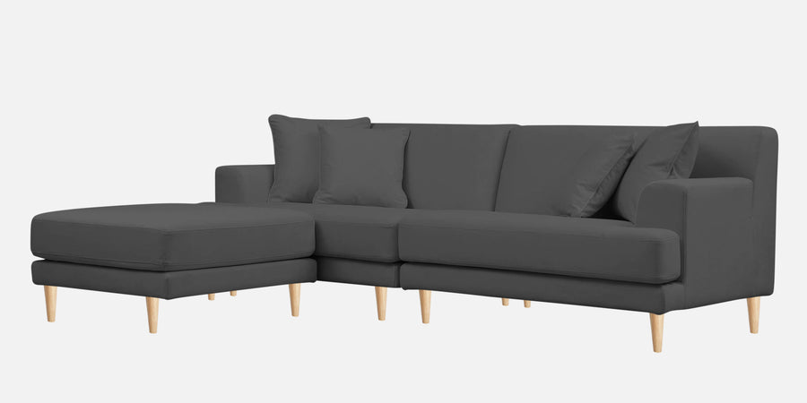 Woody Fabric Rhs Sectional Sofa 3 Lounger In Dusky Grey Colour - Febonic Living