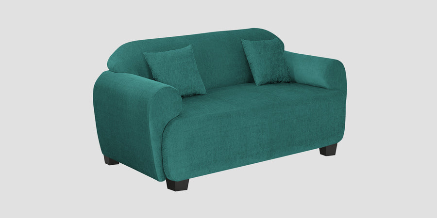 Apollo Fabric 2 Seater Sofa In Sea Green Colour - Febonic Living