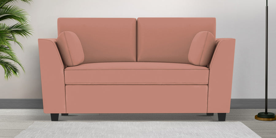 Bristo Velvet 2 Seater Sofa In Blush Pink Colour With Storage - Febonic Living