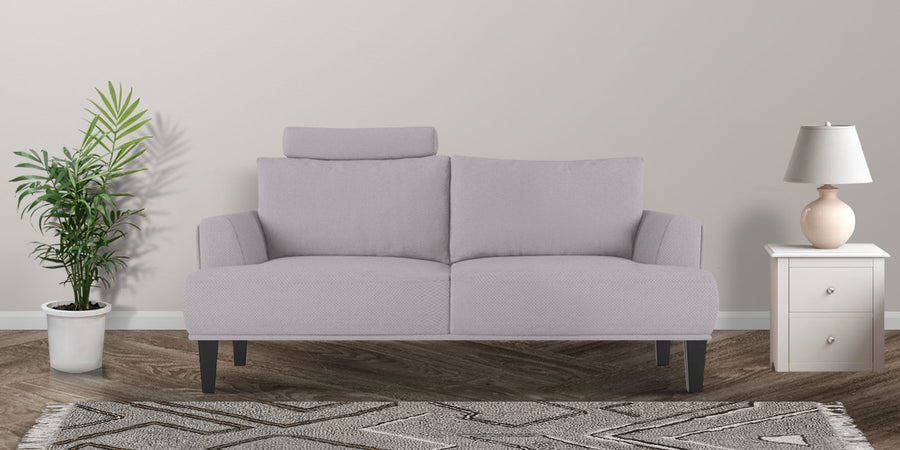 Como Fabric 2 Seater Sofa In Lit Grey Colour - Febonic Living