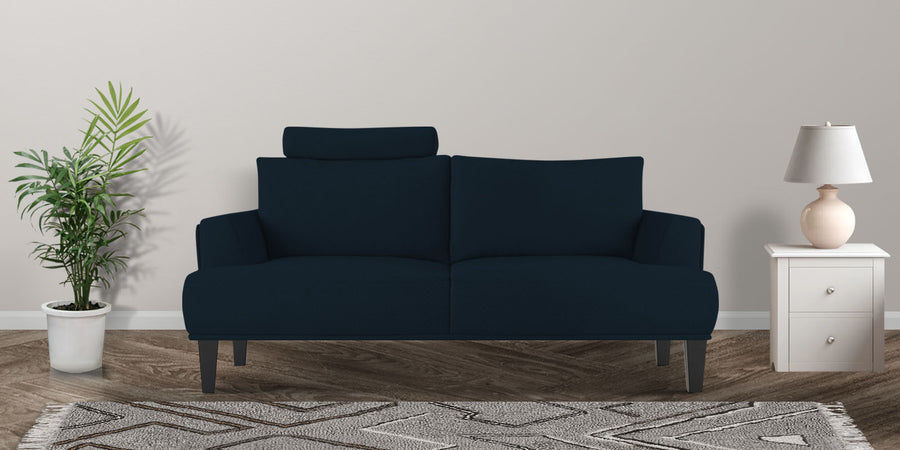 Como Fabric 2 Seater Sofa In Denim Blue Colour - Febonic Living