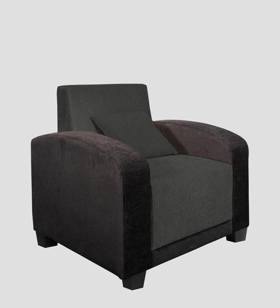Alex Fabric 1 Seater Sofa In Charcoal Grey Colour - Febonic Living