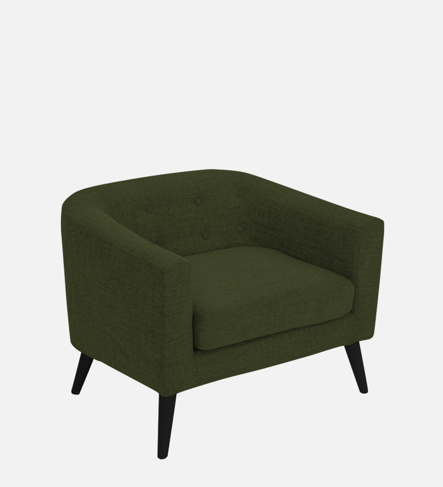Casper Fabric 1 Seater Sofa In Olive Green Colour - Febonic Living