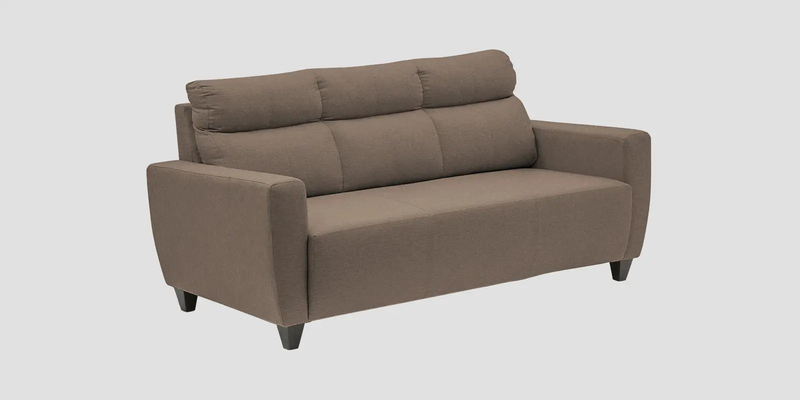 Burban Fabric 3 Seater Sofa In Nut Beige Colour Febonic Living