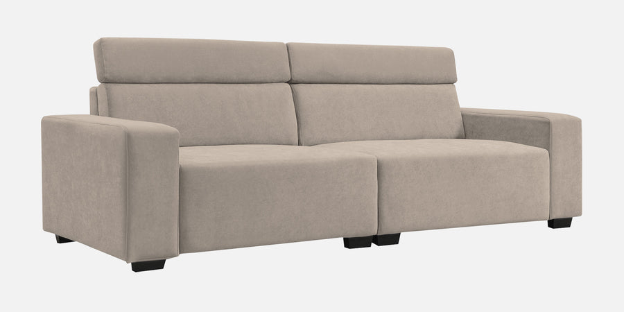 Hiro Fabric 3 Seater Sofa In Oat Beige Colour - Febonic Living