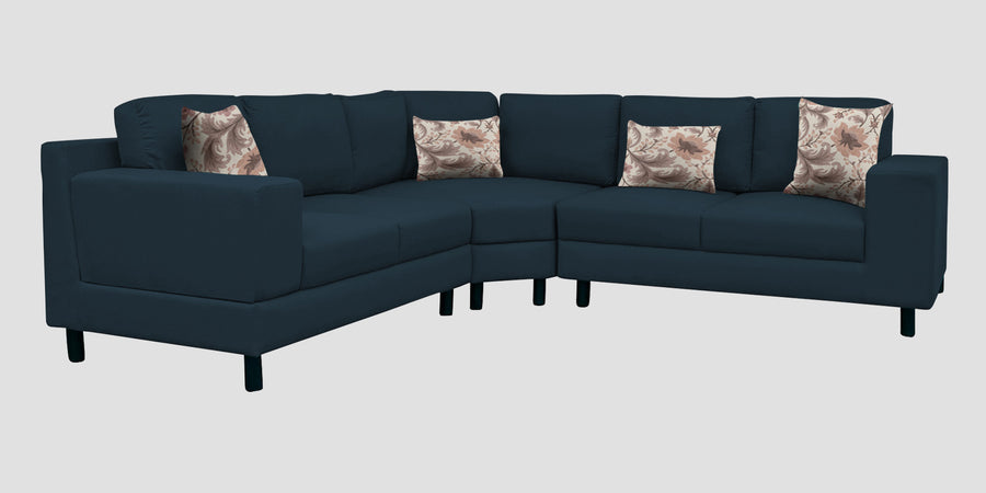 Betty Fabric 6 Seater Lhs Corner Sofa In Cool Blue Colour - Febonic Living