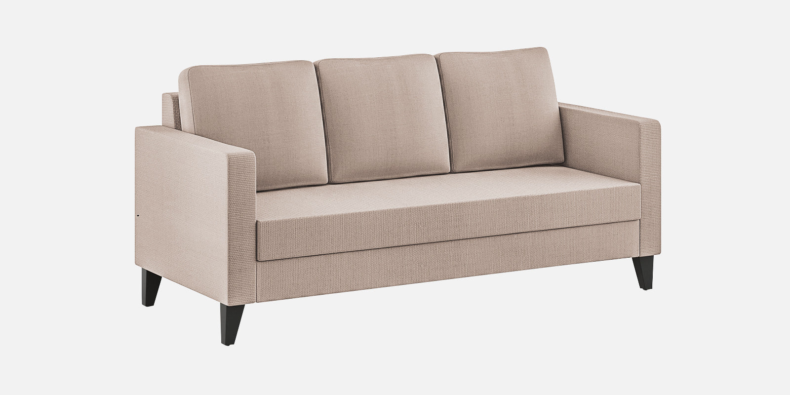 Nori Fabric 3 Seater Sofa In Kadhi Beige Colour