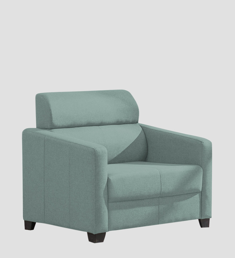 Devo Fabric 1 Seater Sofa In Suka Blue Colour - Febonic Living