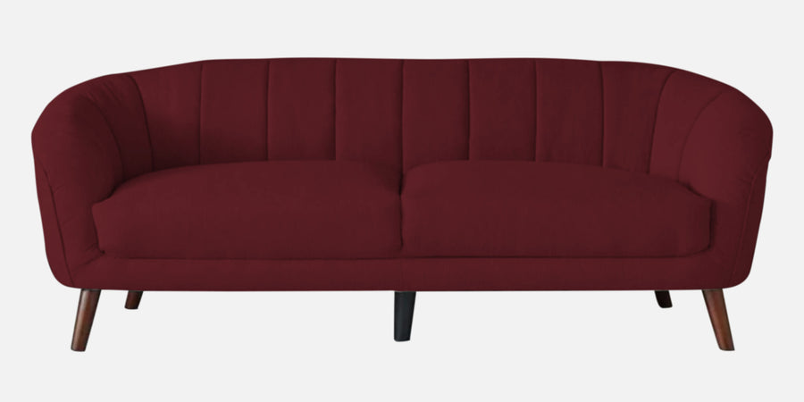 Benjamin Fabric 3 Seater Sofa In Blood Maroon Colour - Febonic Living
