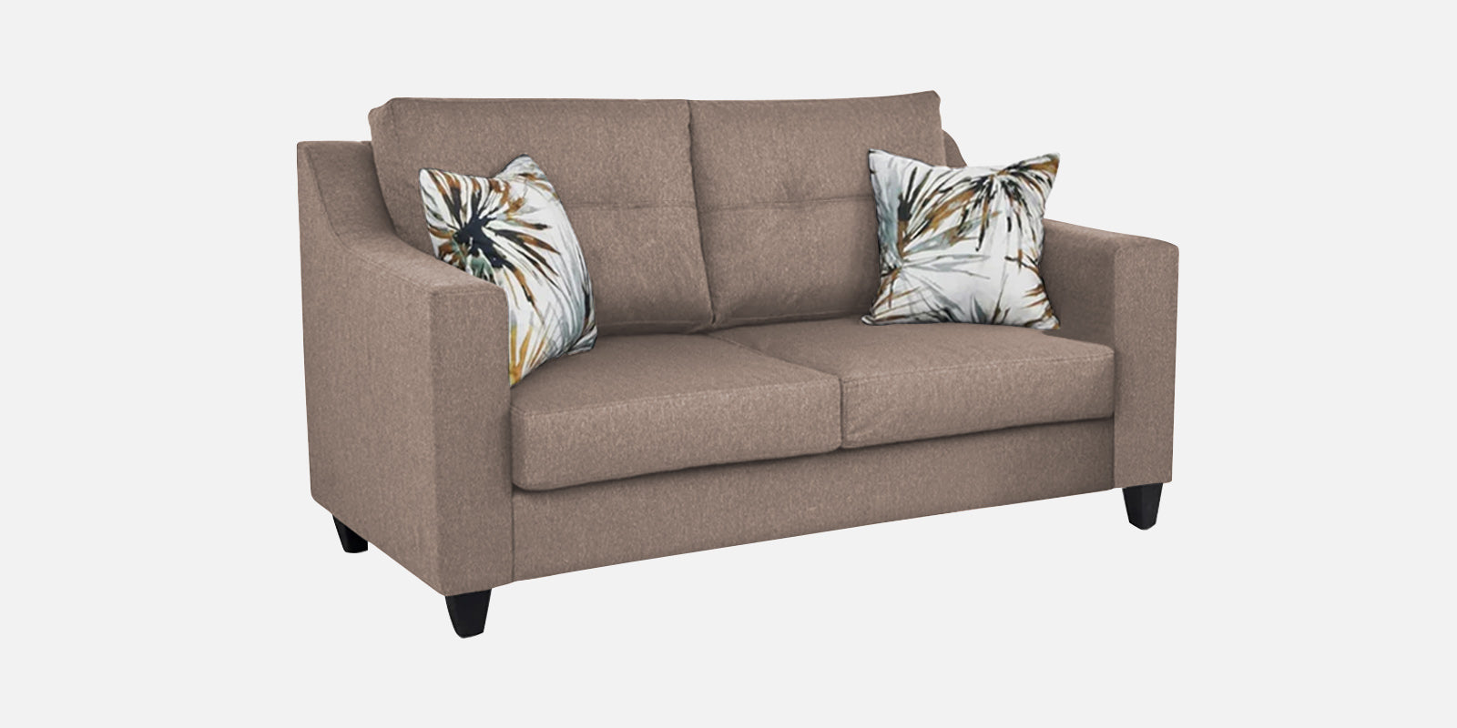 Welly Fabric 2 Seater Sofa In Kadhi Beige Colour