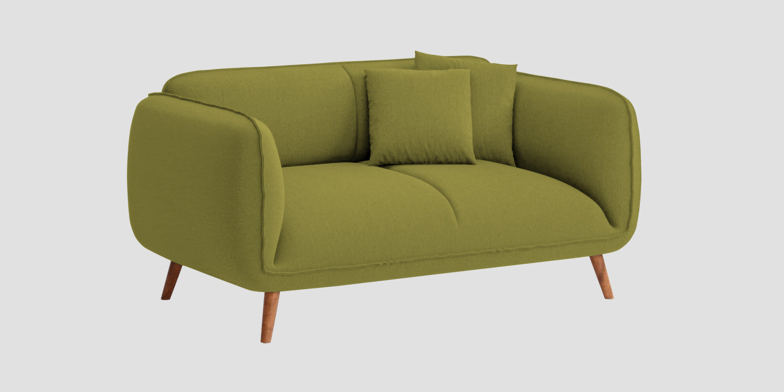 Zia Fabric 2 Seater Sofa In Kelly Green Colour - Febonic Living