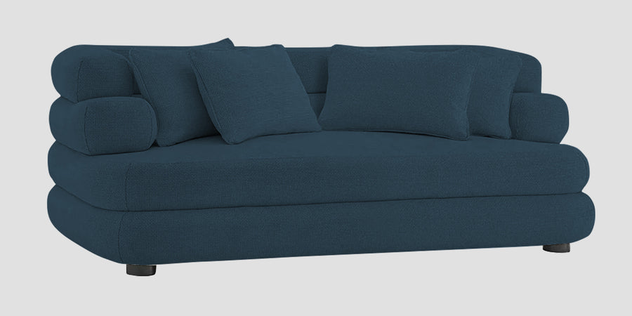 Wener Fabric 2 Seater Sofa In Cool Blue Colour - Febonic Living