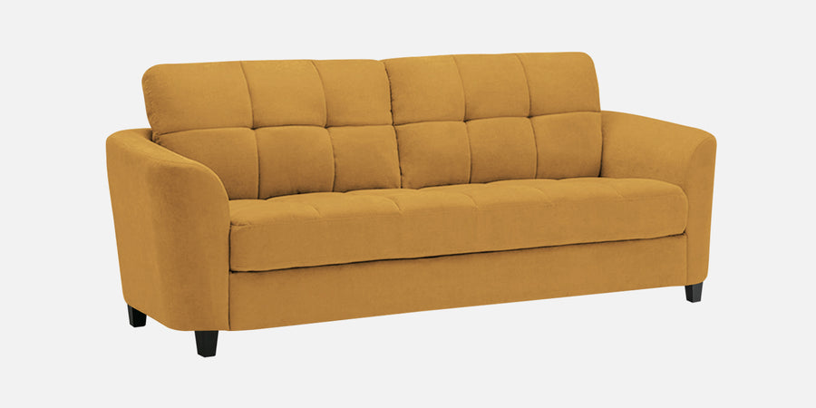 Mulan Fabric 2 Seater Sofa In Corn Yellow Colour - Febonic Living