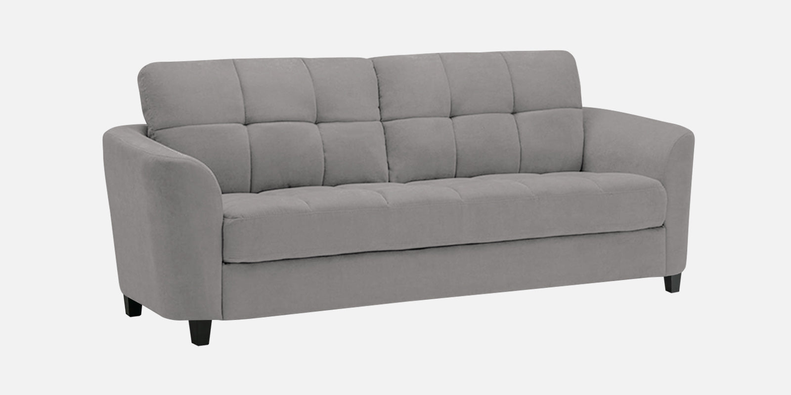 Mulan Fabric 2 Seater Sofa in Silver Grey Colour