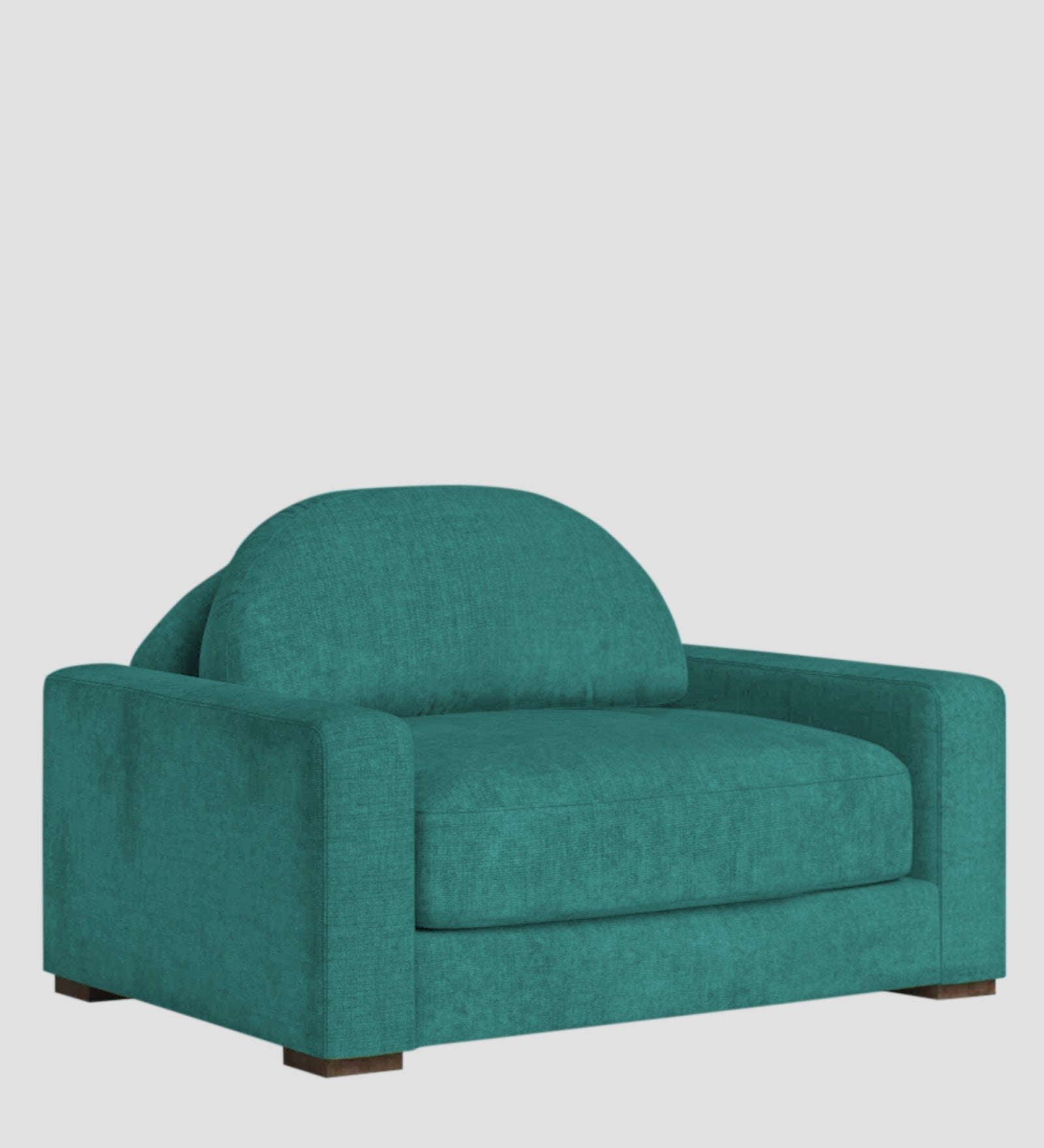 Adara Fabric 1 Seater Sofa In Sea Green Colour