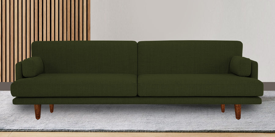 Ricky Fabric 3 Seater Sofa In Olive Green Colour - Febonic Living