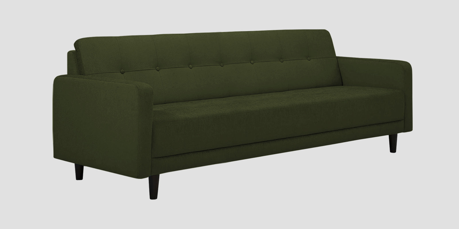 Noha Fabric 3 Seater Sofa In Olive Green Colour - Febonic Living
