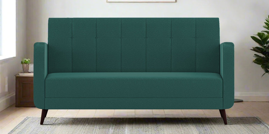 Wiki Velvet 3 Seater Sofa In Pine Green Colour - Febonic Living
