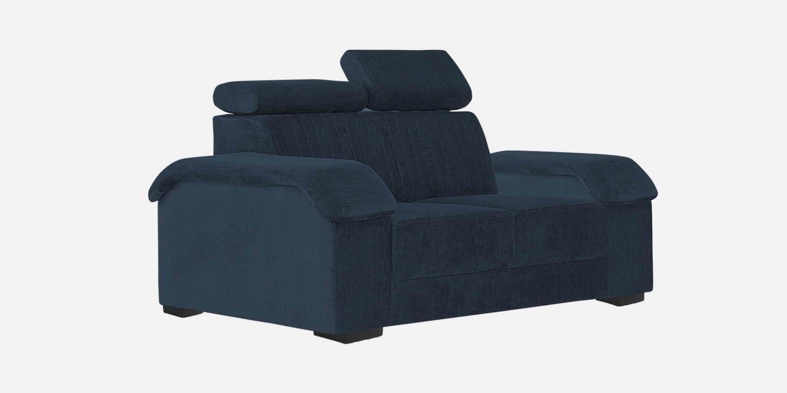 Draco Fabric 2 Seater Sofa In Denim Blue Colour - Febonic Living