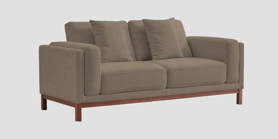 Borry Fabric 2 Seater Sofa In Hazel Beige Colour - Febonic Living