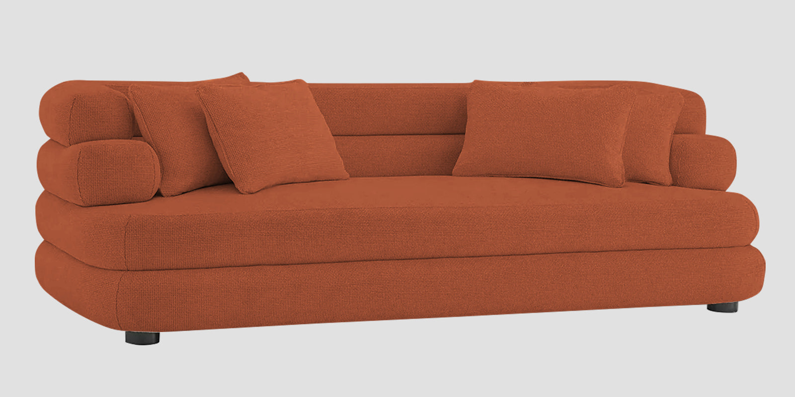 Wener Fabric 3 Seater Sofa in Royal Orange Colour