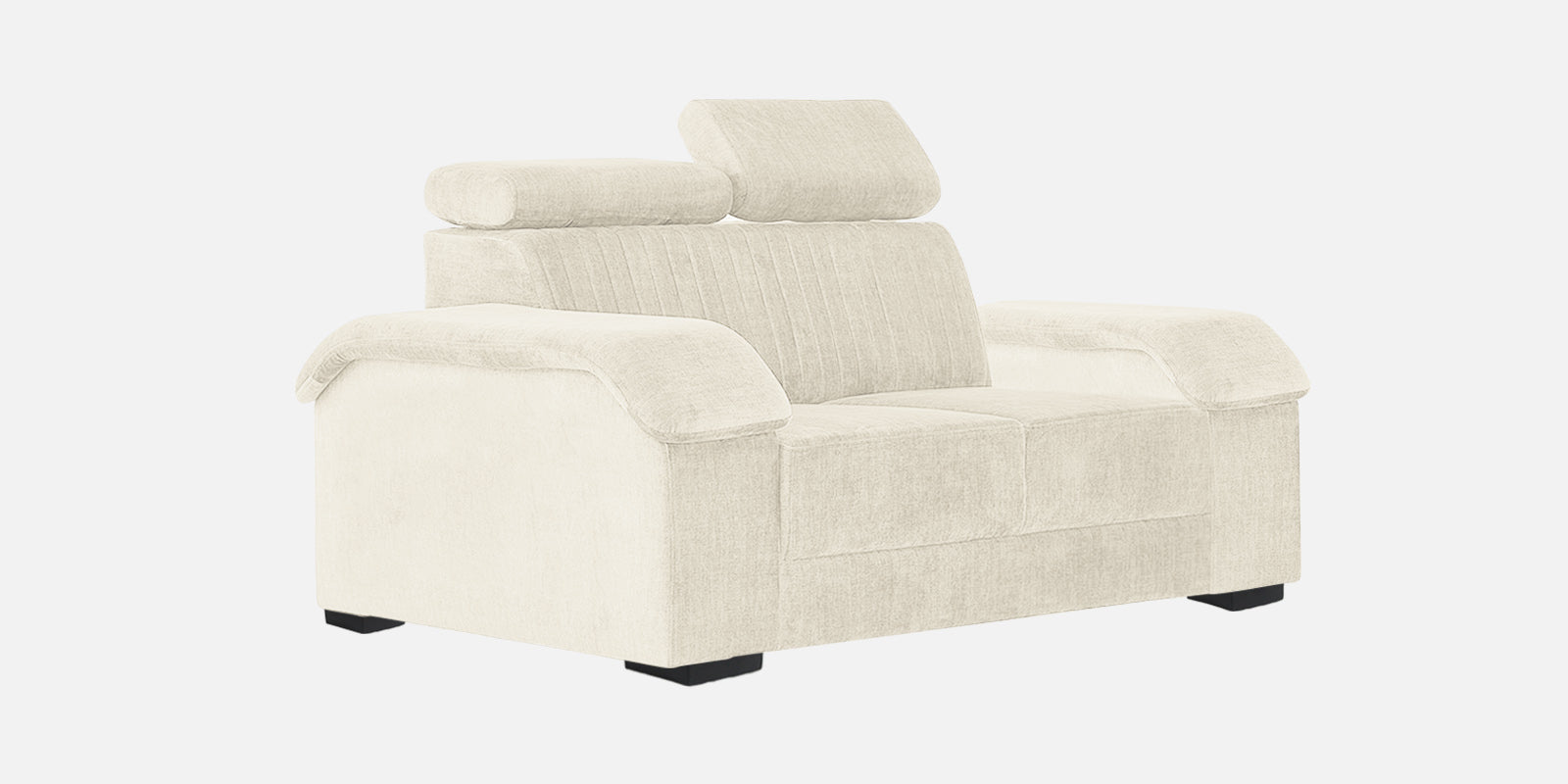 Draco Fabric 2 Seater Sofa In Ivory Cream Colour - Febonic Living