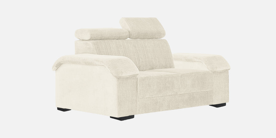 Draco Fabric 2 Seater Sofa In Ivory Cream Colour - Febonic Living