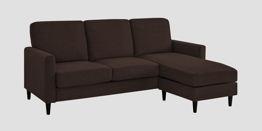 Romie Fabric Lhs Sectional Sofa 2 Lounger In Coffee Brown Colour - Febonic Living