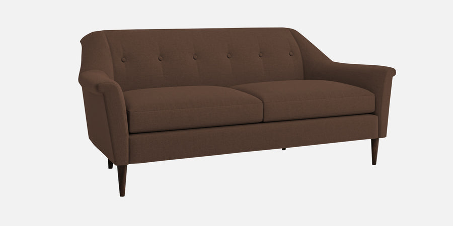 Homer Fabric 3 Seater Sofa In Ash Brown Colour - Febonic Living