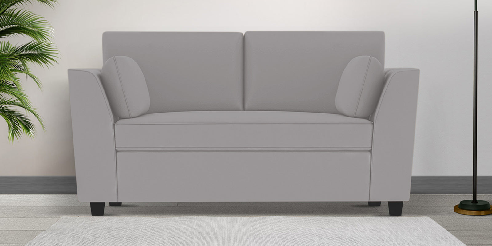 Bristo Velvet 2 Seater Sofa in light grey Colour