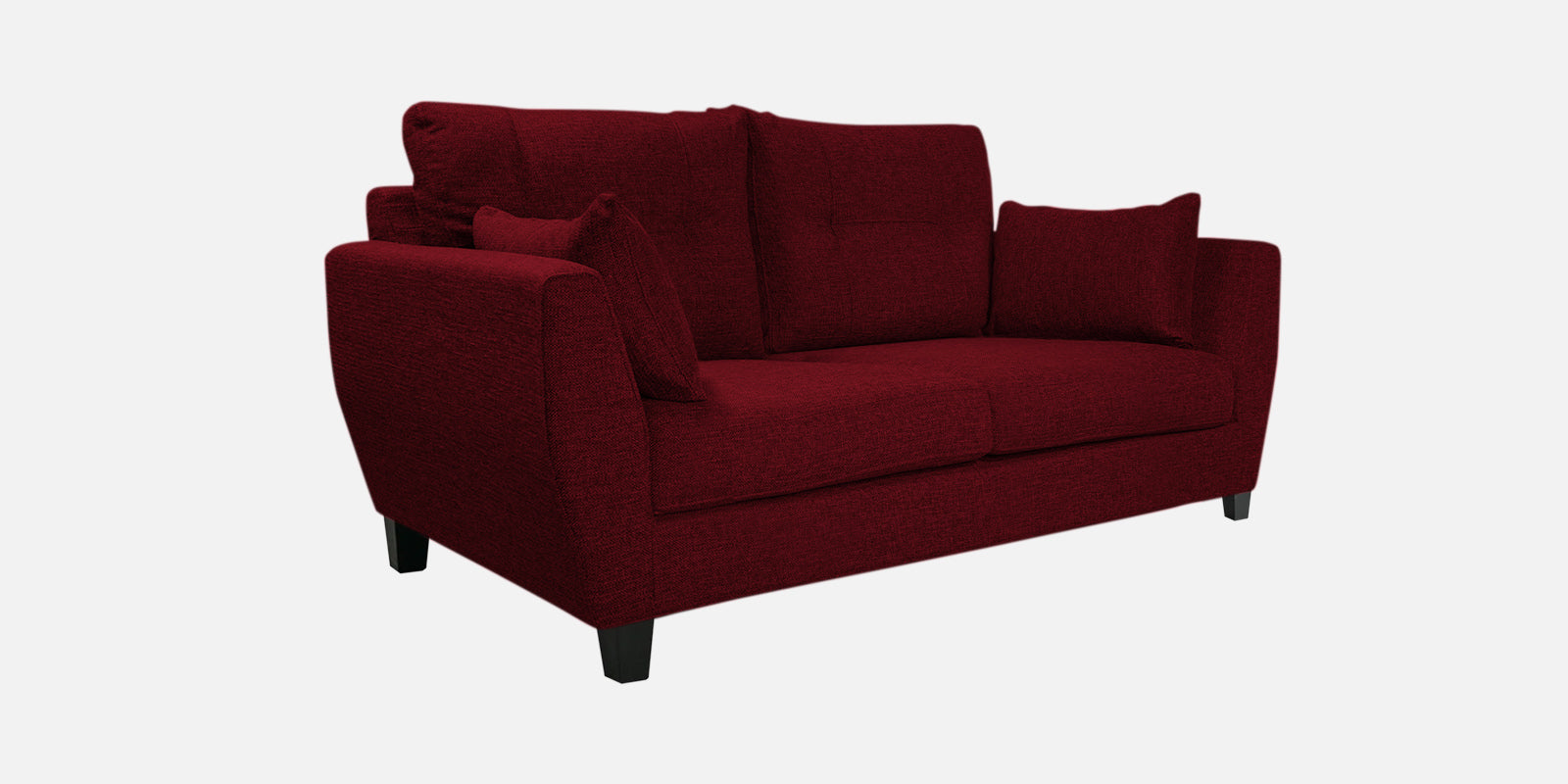 Mario Fabric 2 Seater Sofa in Ruby Red Colour