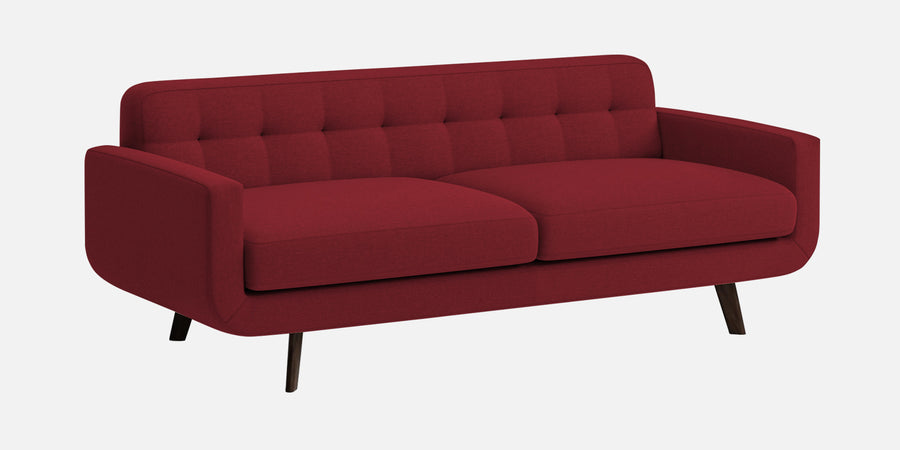 Marsela Fabric 3 Seater Sofa In Chilli Red Colour - Febonic Living