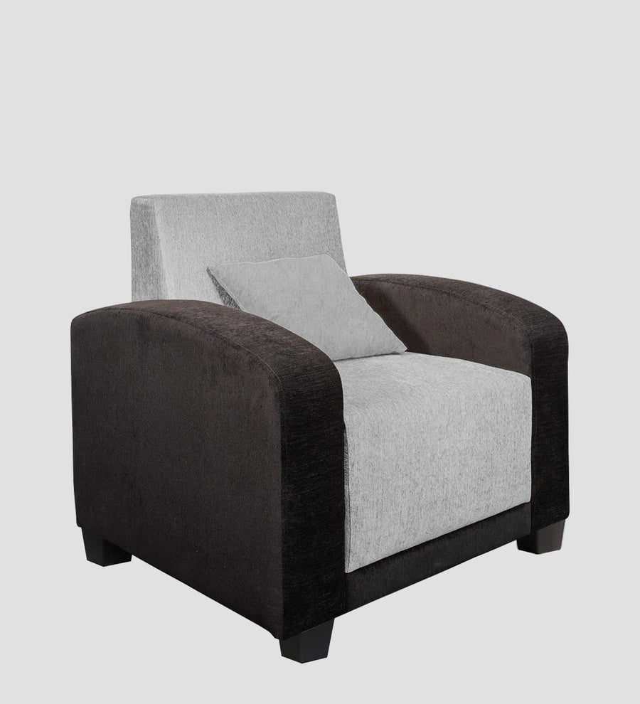 Alex Fabric 1 Seater Sofa In Lit Grey Colour - Febonic Living