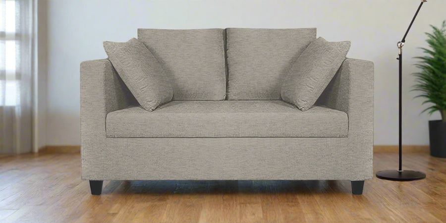 Nuska Fabric 2 Seater Sofa In Ash Grey Colour - Febonic Living