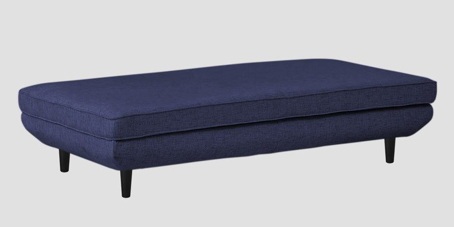 Hiver Fabric Day Bed Sofa In Slate Blue Colour With Back Rest - Febonic Living