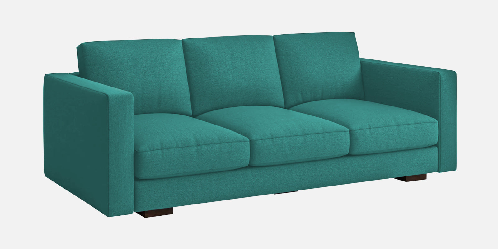 Messy Fabric 3 Seater Sofa in Sea Green Colour