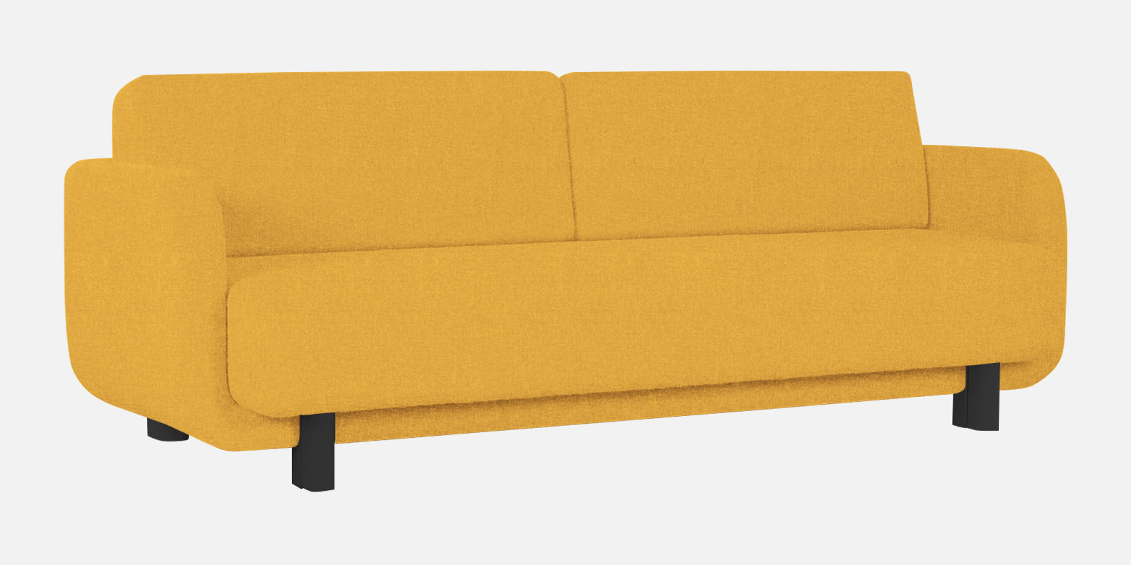 Amara Fabric 3 Seater Sofa In Bold Yellow Colour